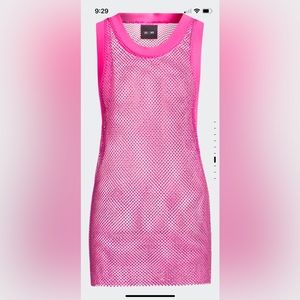 Ivy Park Paradise Pink Mesh Tank Top